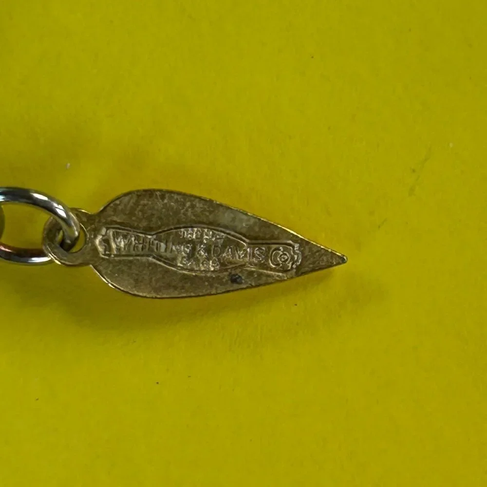 Whiting & Davis Vintage 70s Gold Tone Chain Mesh Necklace and Dangle Earrings - Picture 6 of 12